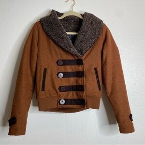 Stussy Peacoat‎ Button-Up Double Breasted Coat Small